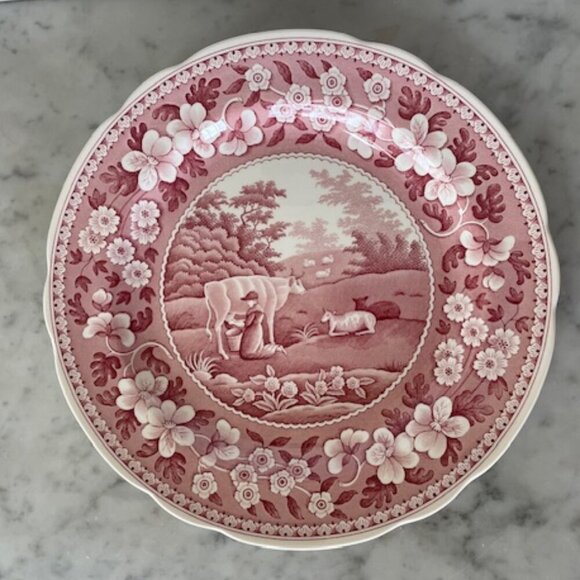 SPODE Archive Collection Traditions Series Milk Maid 10 ½" Plate - Picture 1 of 9